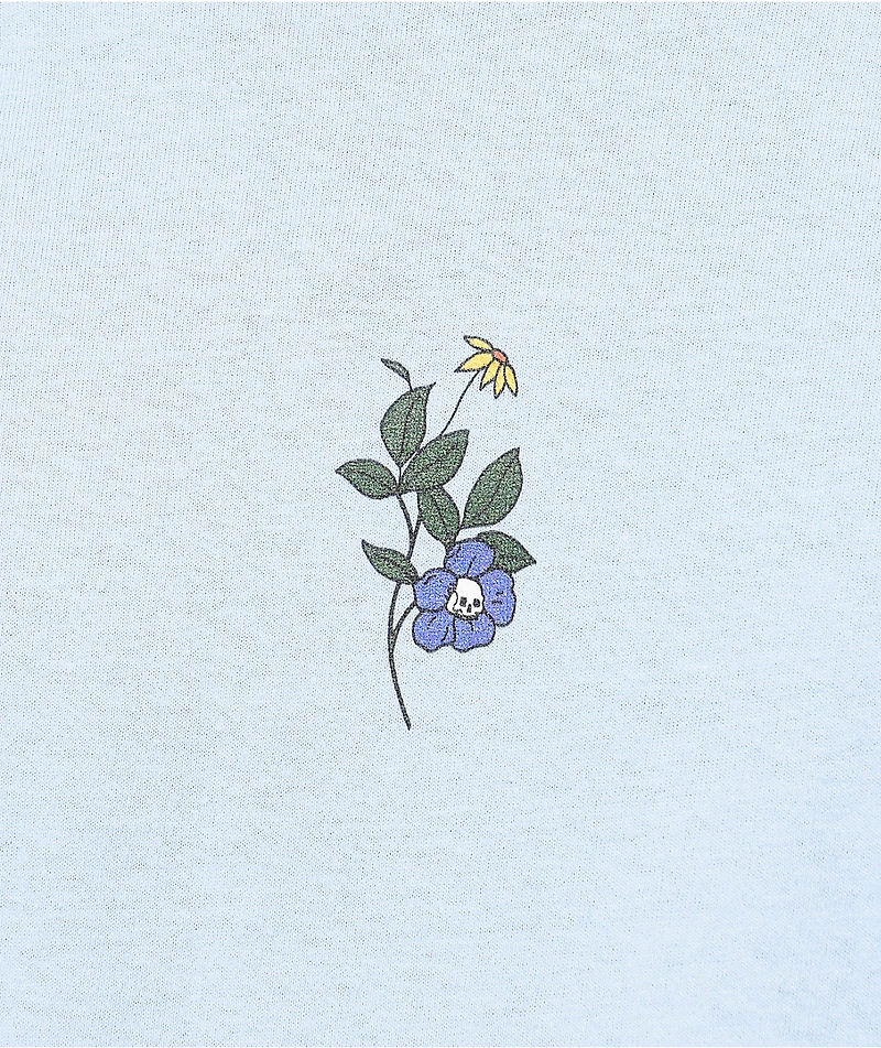 Empyre Skull Floral Baby Blue T-Shirt