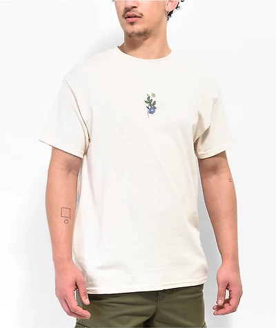 Empyre Skull Floral Tan T-Shirt