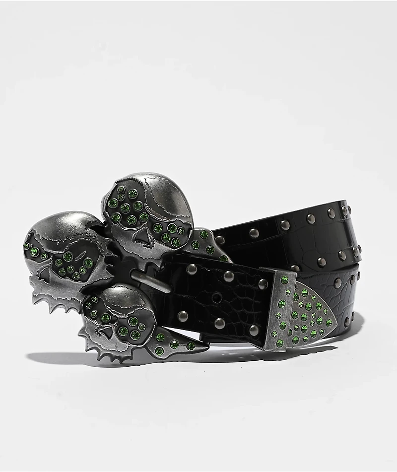 Empyre Skullz & Flames Black Belt