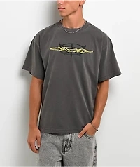 Empyre Skurf Peace Sign Grey Wash T-Shirt