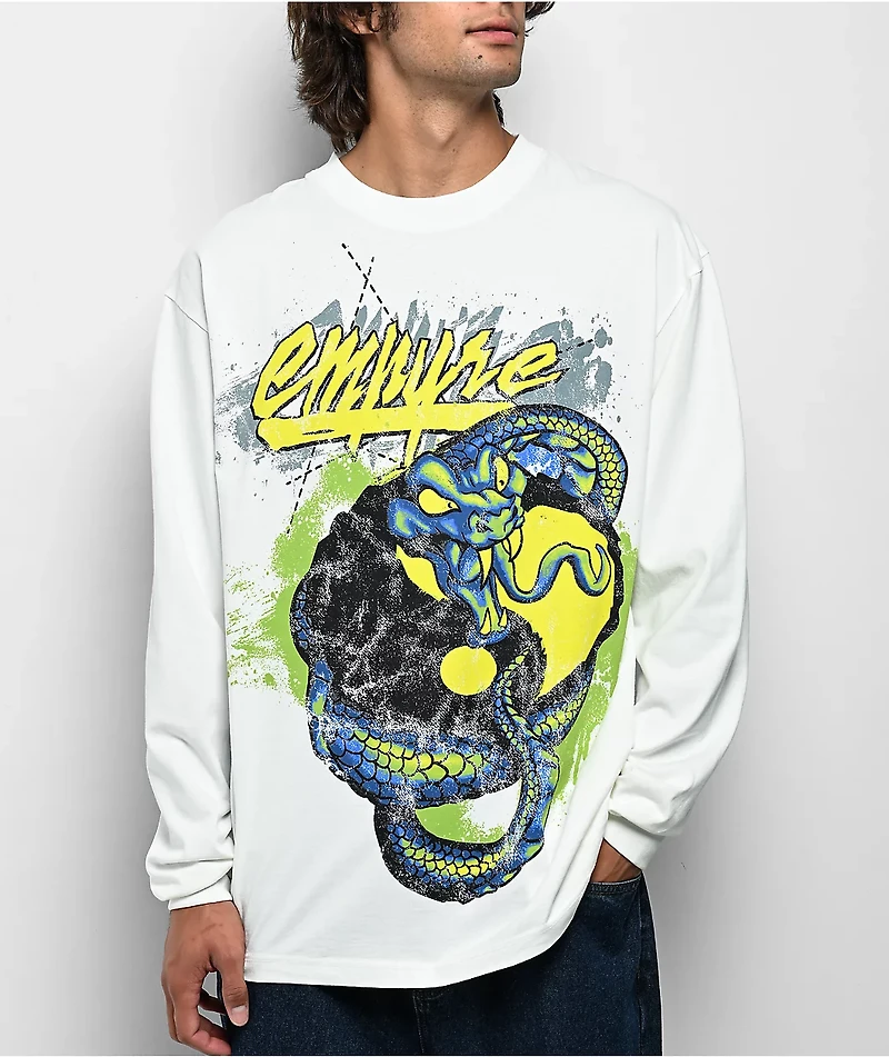 Empyre Skurfed Up White Long Sleeve T-Shirt