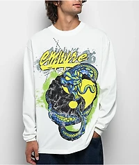 Empyre Skurfed Up White Long Sleeve T-Shirt