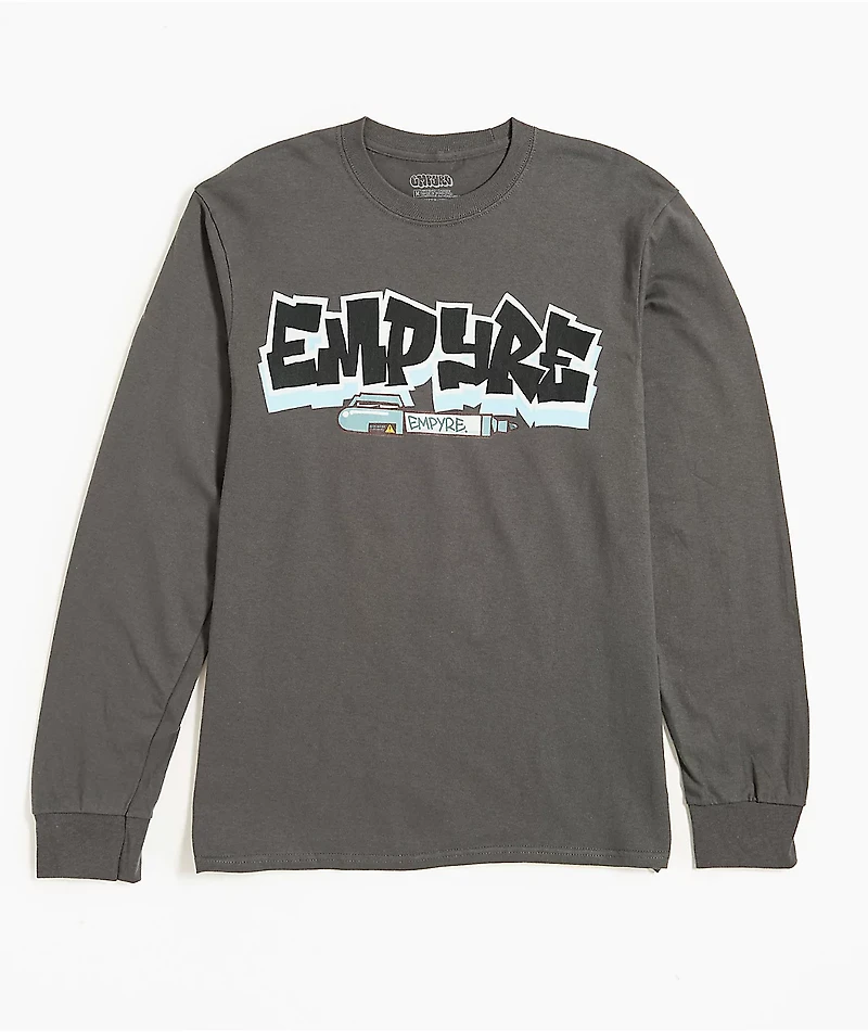 Empyre Slap 4 Charcoal Long Sleeve T-Shirt
