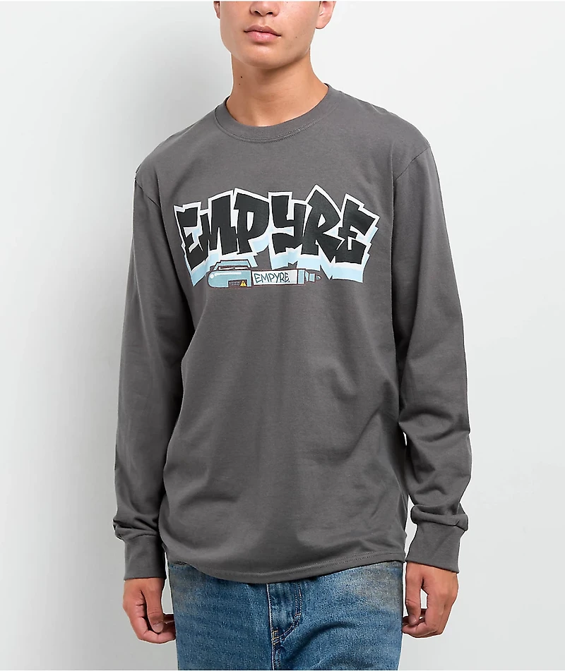 Empyre Slap 4 Charcoal Long Sleeve T-Shirt