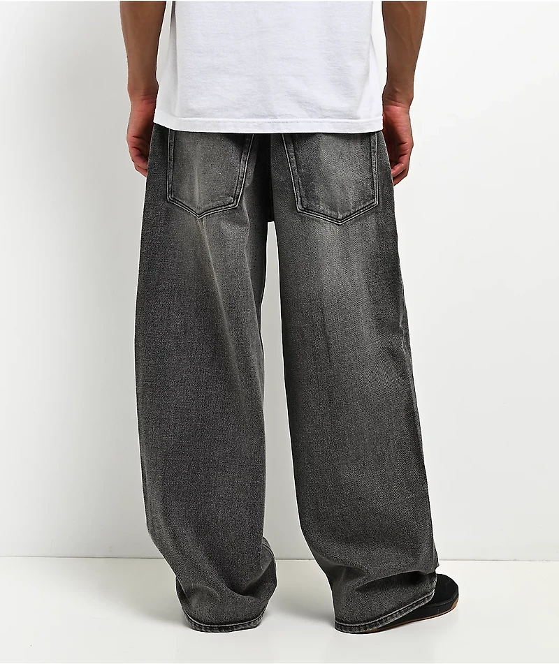 Empyre Slate Grey Wash Ultra Wide Skate Jeans