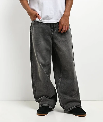 Empyre Slate Grey Wash Ultra Wide Skate Jeans
