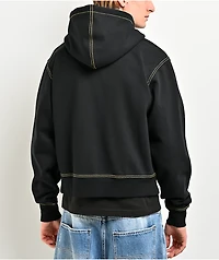 Empyre Slime Rhinestone Black Crop Zip Hoodie