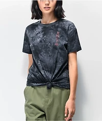 Empyre Sloane Dragon Neutral Black Tie Dye Front T-Shirt