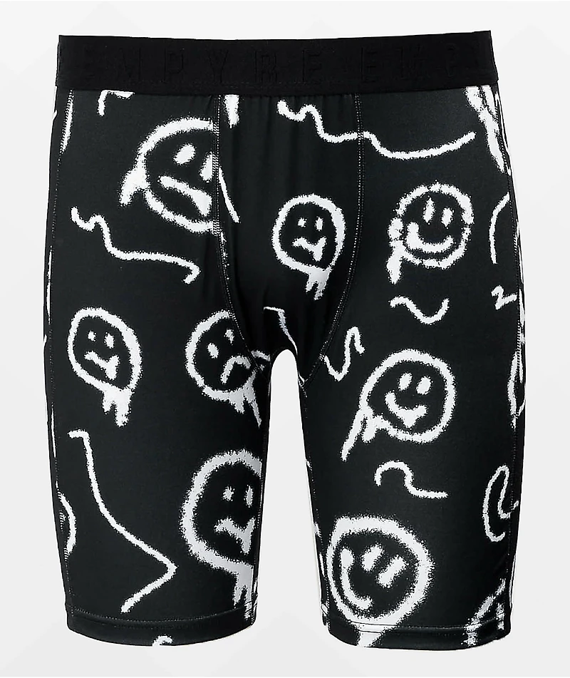 Empyre Smile Allover Print Black Boxer Briefs