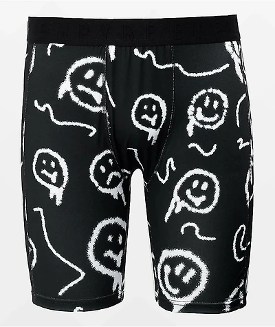 Empyre Smile Allover Print Black Boxer Briefs