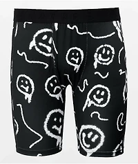 Empyre Smile Allover Print Black Boxer Briefs