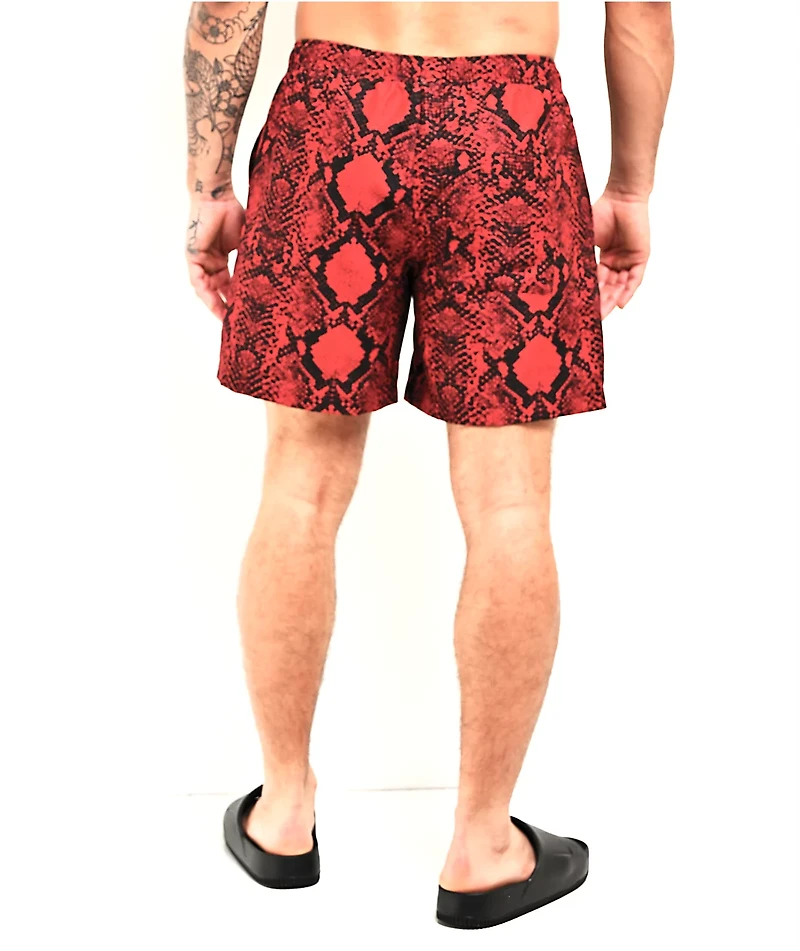 Empyre Snake Floater Red & Black Board Shorts