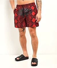 Empyre Snake Floater Red & Black Board Shorts