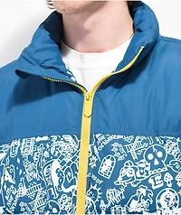 Empyre Spectral Teal Puffer Jacket