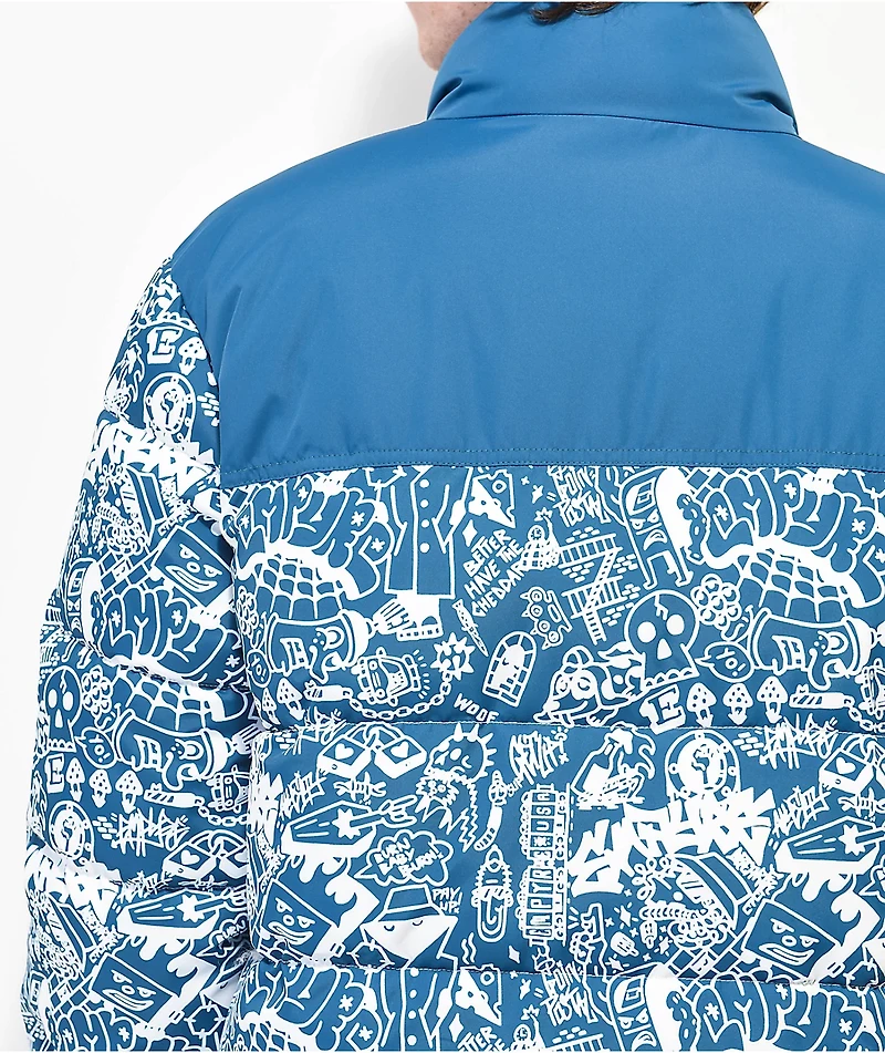 Empyre Spectral Teal Puffer Jacket