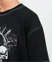Empyre Spiked Loose Screw Black & Red 2fer Long Sleeve T-Shirt