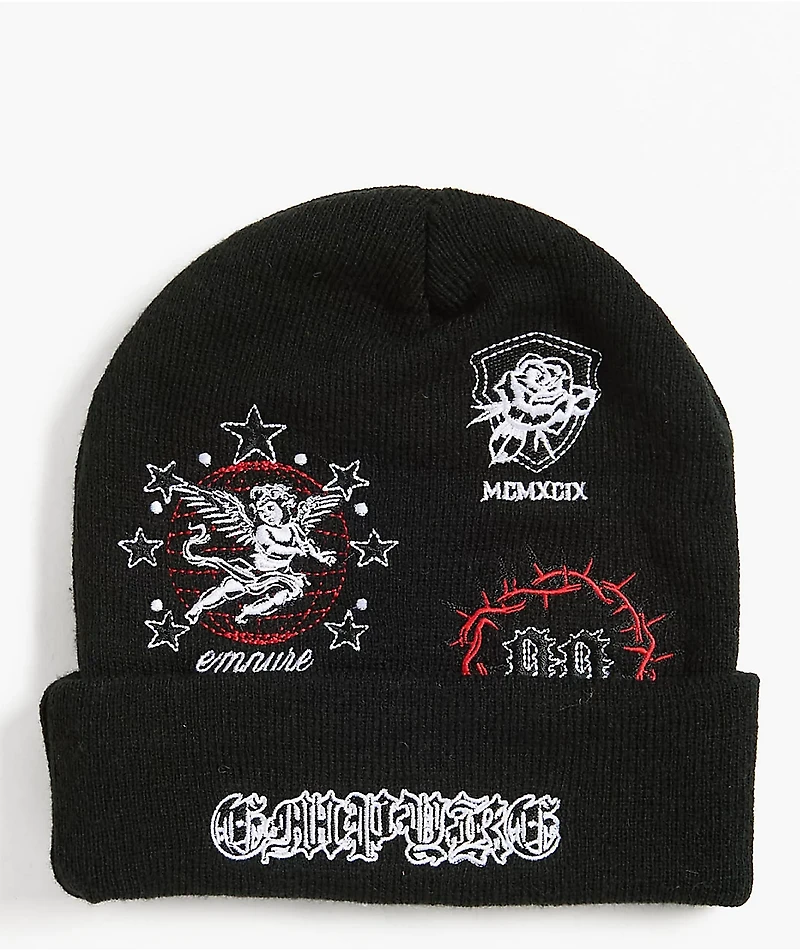 Empyre Spiked Out Black Beanie