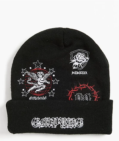 Empyre Spiked Out Black Beanie