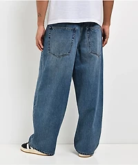 Empyre Spin Off Medium Blue Wash Ultra Wide Jeans