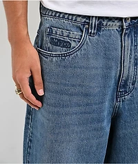 Empyre Spin Off Medium Blue Wash Ultra Wide Skate Jeans