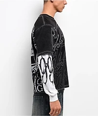 Empyre Sports Homie Black Wash & Natural 2fer Long Sleeve T-Shirt