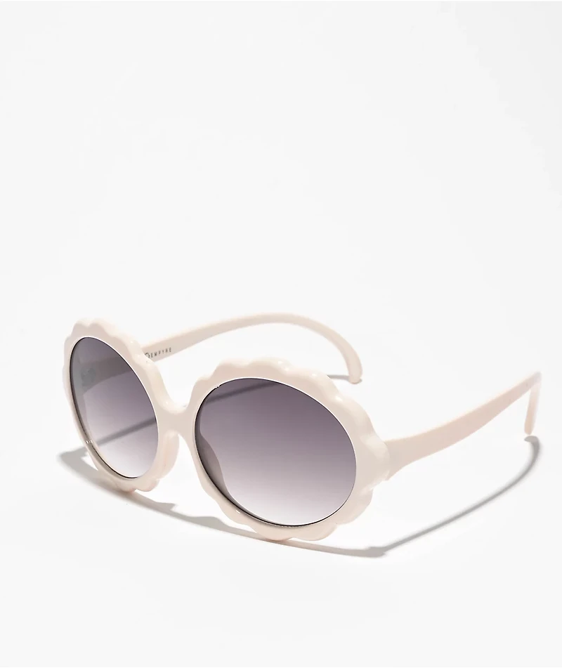 Empyre Sprout Flower Sun White Sunglasses
