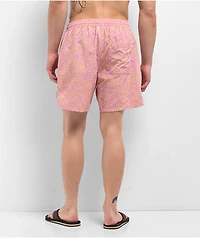 Empyre Squiggle Floater Pink & Yellow Board Shorts