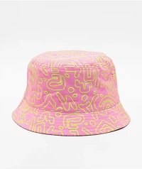 Empyre Squiggle Pink Bucket Hat