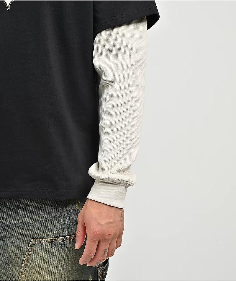 Empyre Stalker 2fer Black & White Long Sleeve T-Shirt
