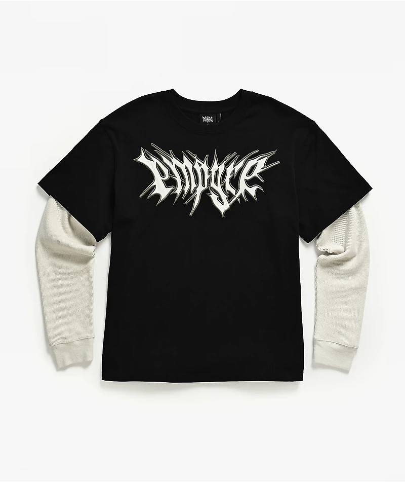 Empyre Stalker 2fer Black & White Long Sleeve T-Shirt