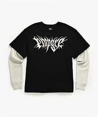 Empyre Stalker 2fer Black & White Long Sleeve T-Shirt