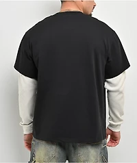 Empyre Stalker 2fer Black & White Long Sleeve T-Shirt