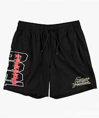 Empyre Star Black Mesh Shorts