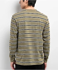 Empyre Stove Top Green Stripe Long Sleeve Knit T-Shirt
