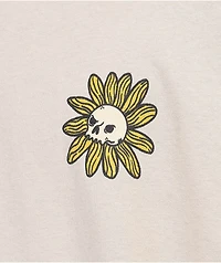 Empyre Sunflower Skull Tan T-Shirt