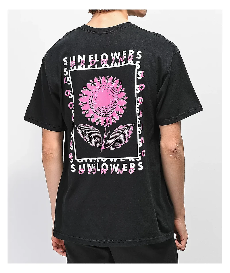 Empyre Sunflowers Black T-Shirt