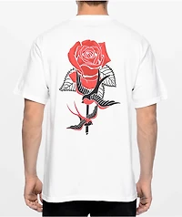 Empyre Swallows And Roses White T-Shirt
