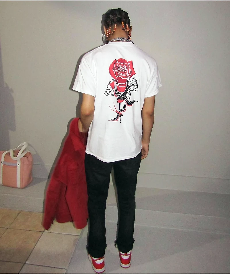 Empyre Swallows And Roses White T-Shirt