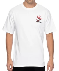Empyre Swallows And Roses White T-Shirt