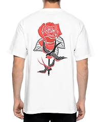 Empyre Swallows And Roses White T-Shirt