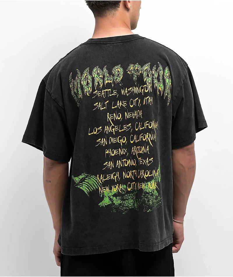 Empyre Swamp Mosh Black Wash T-Shirt