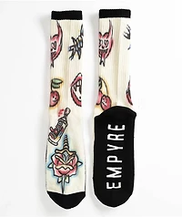 Empyre Sweep Black & White Crew Socks