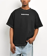 Empyre Sweet Grunge Black Contrast Stitch T-Shirt