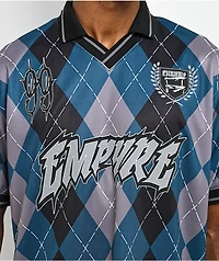 Empyre Swift Blue & Grey Argyle Soccer Jersey