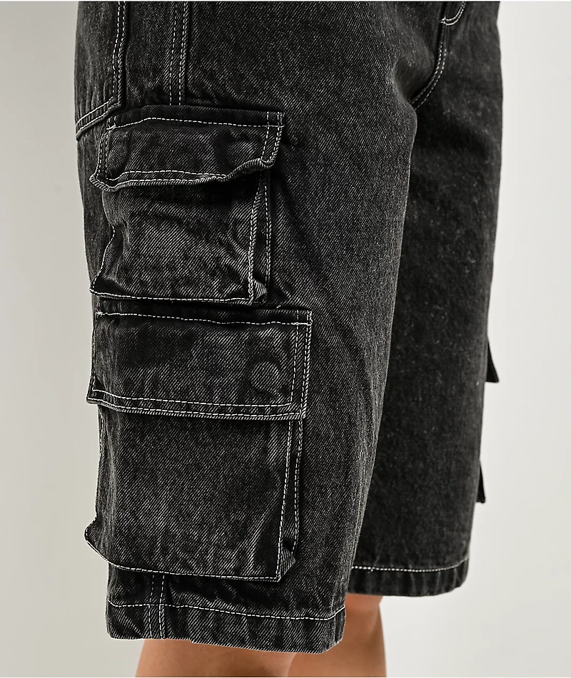 Empyre Sydney Bold Black Wash Cargo Shorts