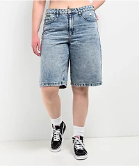 Empyre Sydney Partay Blue Light Wash Denim Shorts