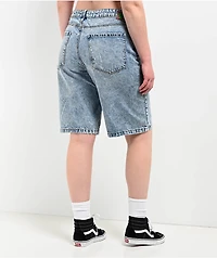 Empyre Sydney Partay Blue Light Wash Denim Shorts