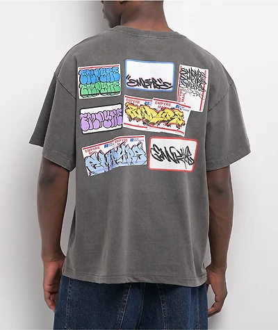 Empyre Tagged Signs Charcoal T-Shirt