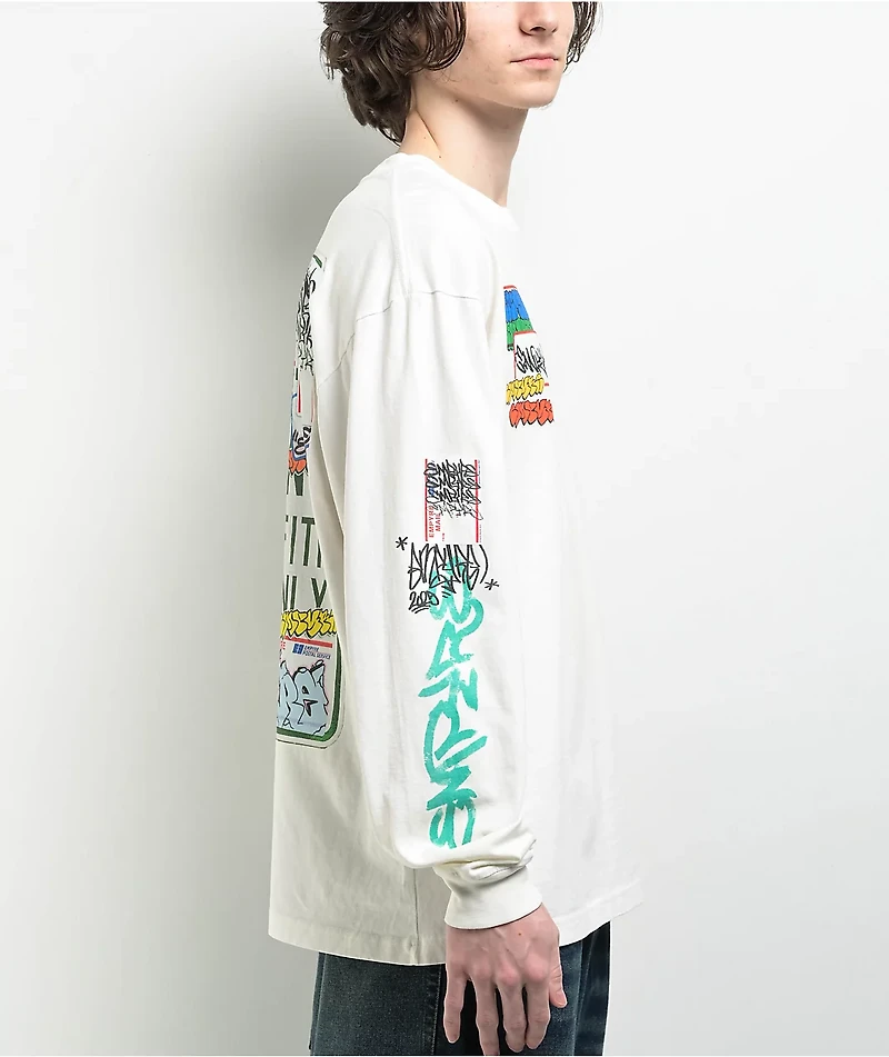 Empyre Tagged Signs White Long Sleeve T-Shirt