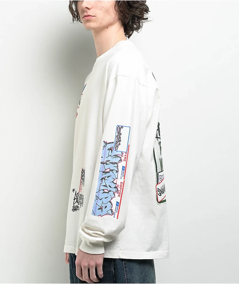 Empyre Tagged Signs White Long Sleeve T-Shirt
